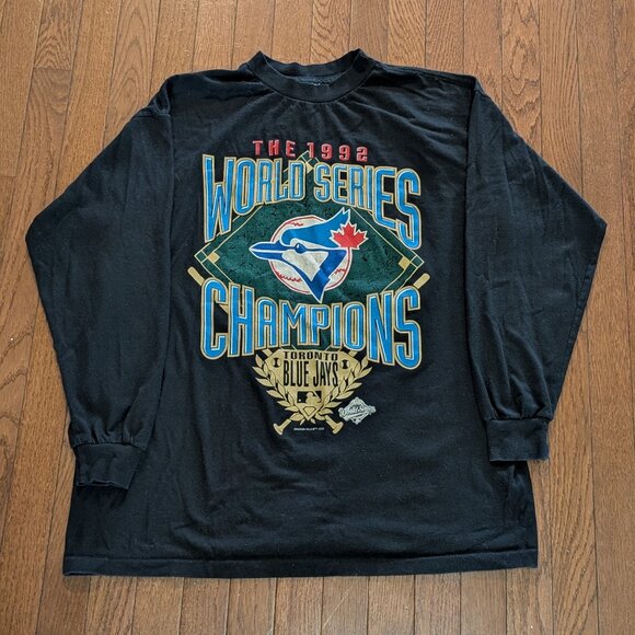 1992 Toronto Blue Jays World Series Champions Starter Long Sleeve T-Shirt Sz XL - Picture 1 of 3
